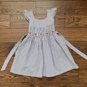 Handmade smocked cotton dress